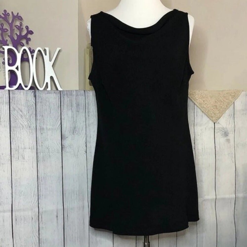 Jones New York sz 14 Black Sleeveless Dress NWOT